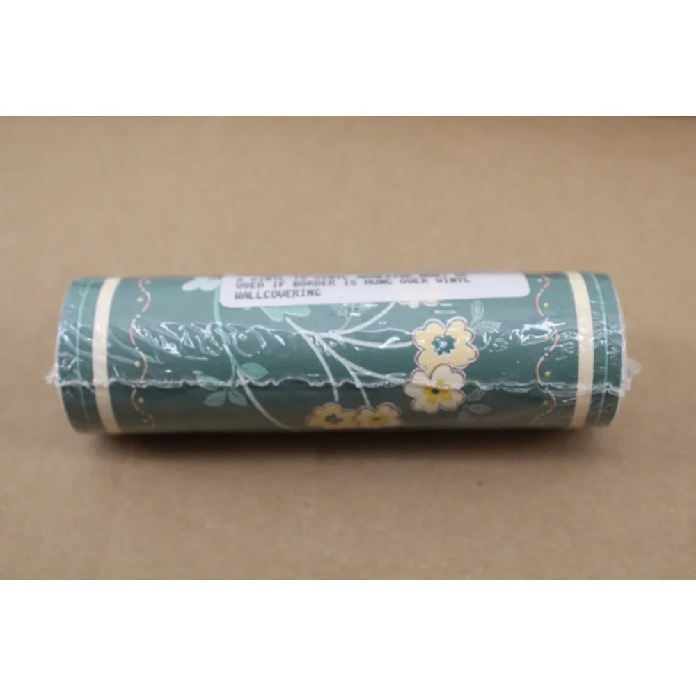 Deadstock Vintage MCM Borden Green Vinyl Wallcovering 3 rolls WC829 3 - WB828‎